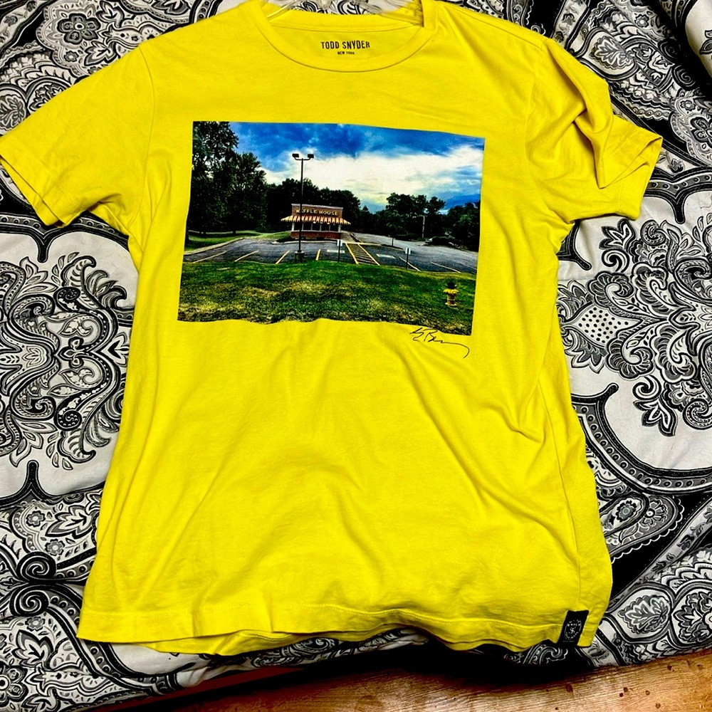 Todd snyder x Gerry Beckley waffle house shirt